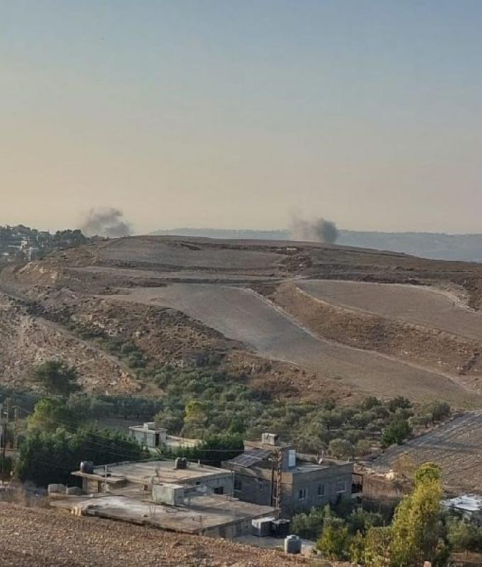 الجيش الاسرائيلي يهدم منازل في ميس الجبل