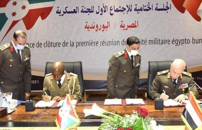 توقيع برتوكول تعاون عسكري مشترك بين مصر وبورندي
