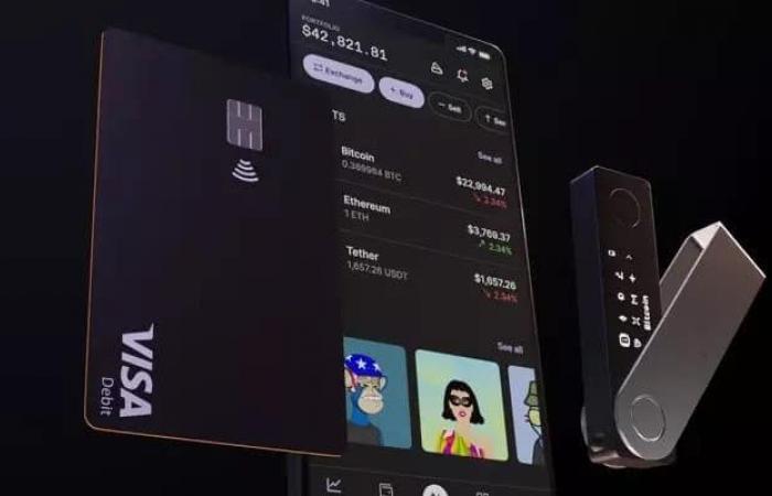 ليدجر تطلق بطاقة خصم العملات المشفرة