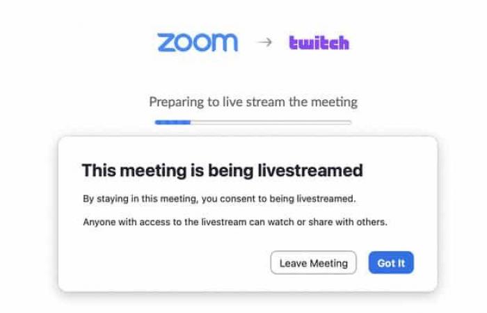 Zoom تسهل بث اجتماعك مباشرة عبر تويتش