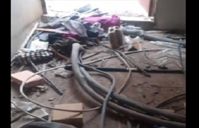 سرقة غرفة الكهرباء الاساسية في منطقة سيروب (فيديو)