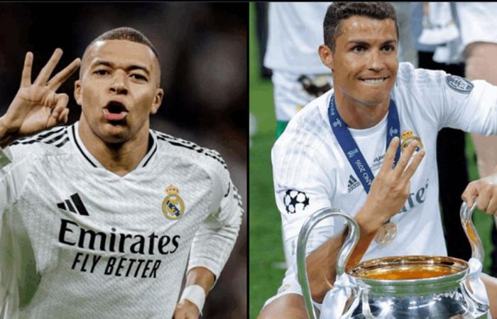 مبابي يعادل رقم رونالدو في ريال مدريد