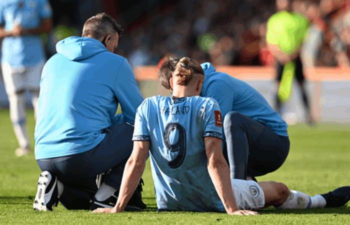 غوارديولا يعلن مدة غياب هالاند بسبب الإصابة