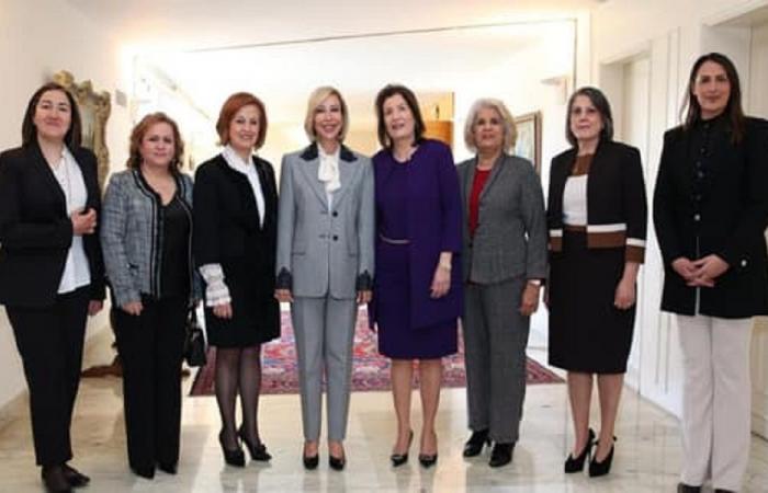 السيّدة الأولى استقبلت وفدًا من مكتب راعوية المرأة في بكركي