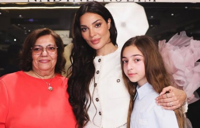 بحضور ابنتها ووالدتها التونسية.. نادين نسيب نجيم تفتتح أول متجر لها في بيروت (فيديو)
