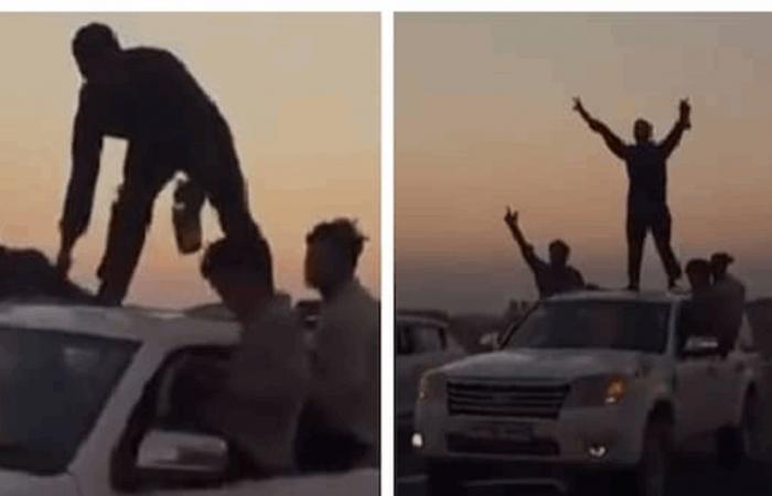 استعراض خطِر في موكب زفاف.. وغرامة قاسية بحق السائق