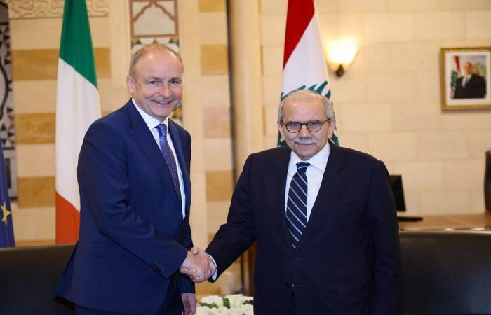 سلام التقى رئيس الوزراء الإيرلندي… وهذا ما تم بحثه