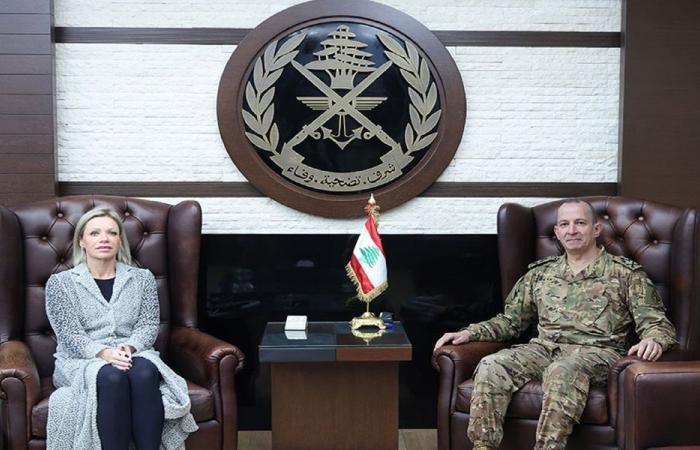 الأوضاع العامة في لبنان بين قائد الجيش وبلاسخارت