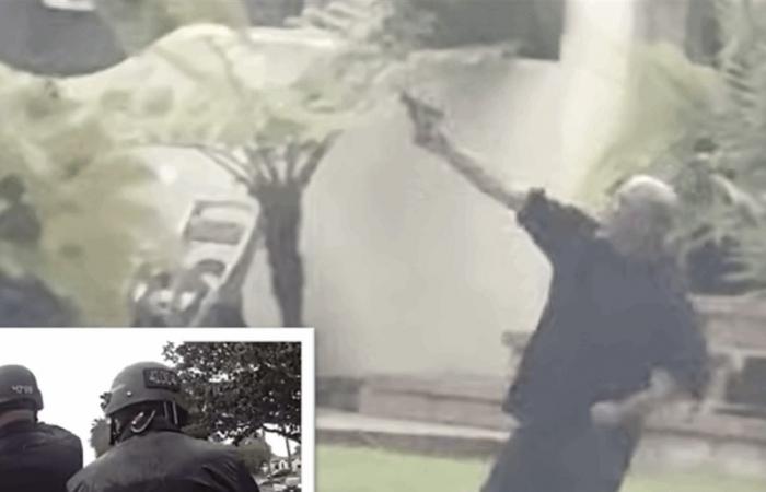 مسلح يطلق النار على مروحية في لوس أنجلوس… وكلب ينهي المواجهة (فيديو)