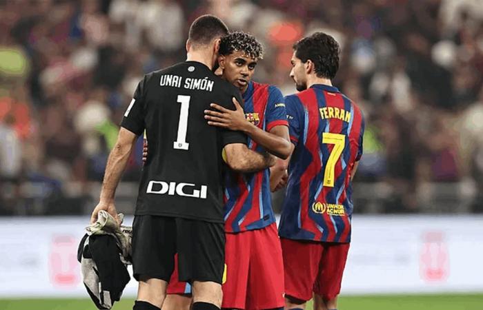 عناق لأوناي وإشادة برافينيا.. برشلونة يطوي نصف النهائي بعقلية النهائي