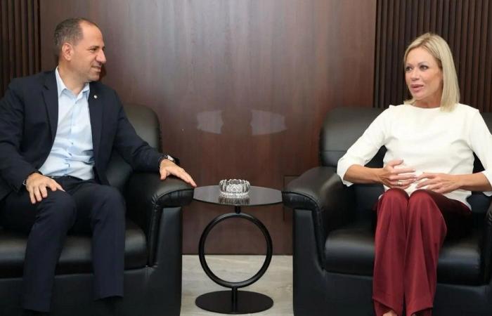 الجميّل التقى بلاسخارت: لضرورة مساعدة أهالي الجنوب