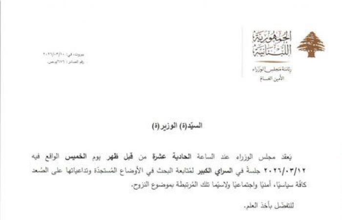 مجلس الوزراء يعقد جلسة لمتابعة الأوضاع المستجدة