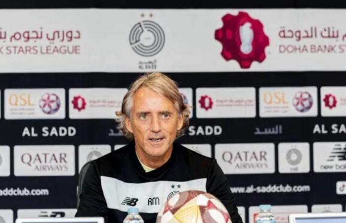نادي السد القطري يقترب من حسم التعاقد مع المدرب روبرتو مانشيني
