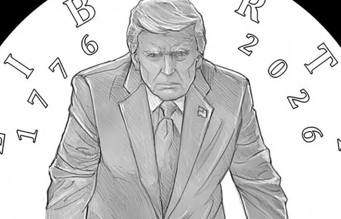 إجراء غير مسبوق.. ترامب على عملة ذهبية عيار 24 قيراطا