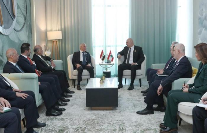 عون يتلقى تضامنًا عراقيًا مع لبنان