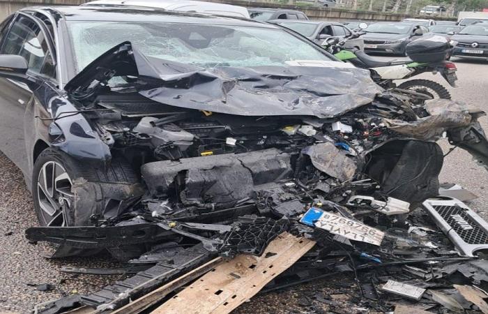 تصادم 5 مركبات داخل نفق المطار