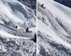 فيديو: انهيار جبل جليدي خلال تزلج رياضي